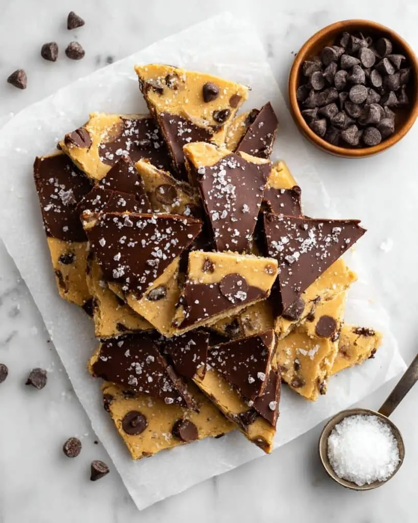 Healthy Cookie Dough Bark (Vegan & Gluten-Free) Recipe