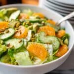 Clementine Cucumber Salad with Goat Cheese, Avocado, and Pistachios Recipe