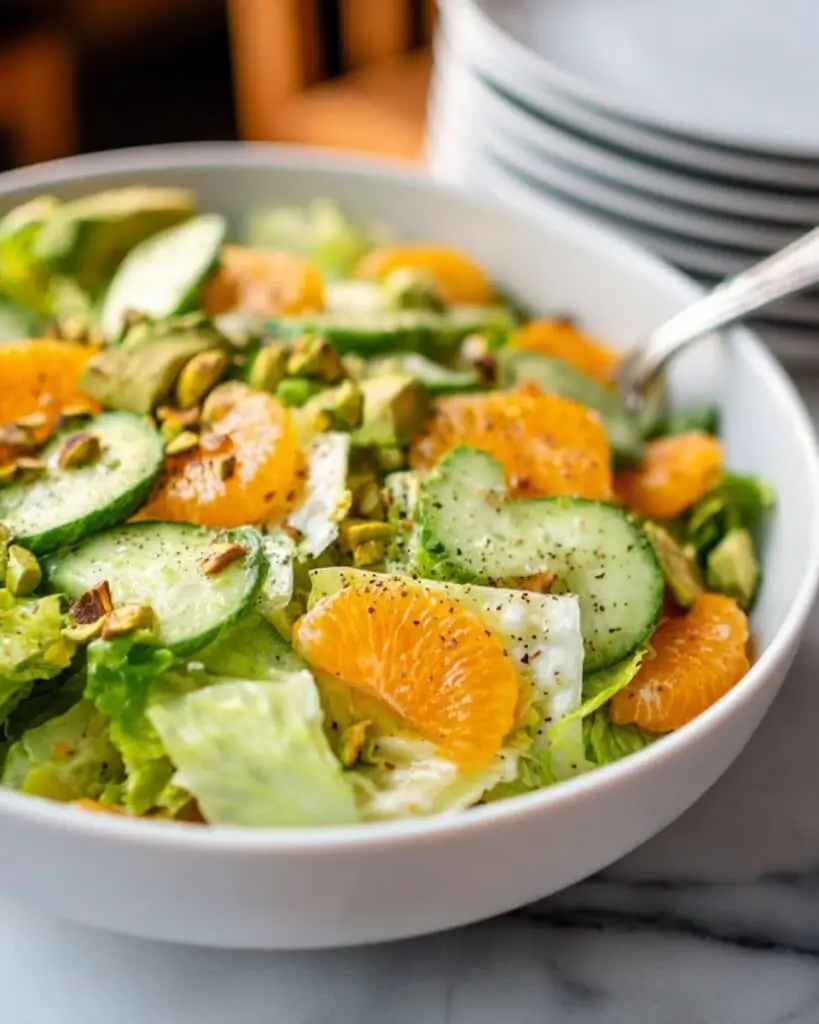 Clementine Cucumber Salad with Goat Cheese, Avocado, and Pistachios Recipe