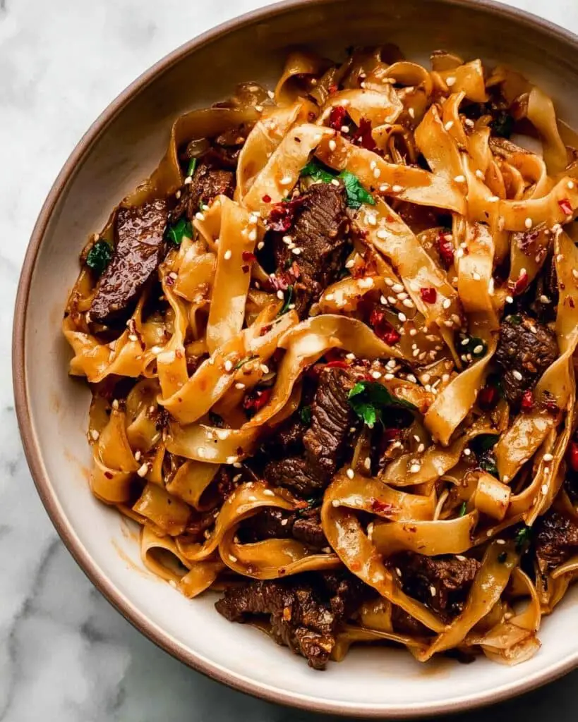 Spicy Cumin Lamb Noodles Recipe