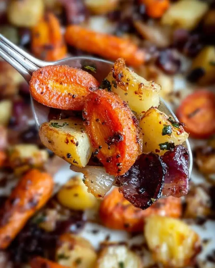 Maple Dijon Roasted Carrots and Apples Recipe
