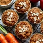 Carrot Apple Oat Vegan Muffins Recipe