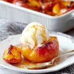Cinnamon Sugar Baked Peaches Recipe