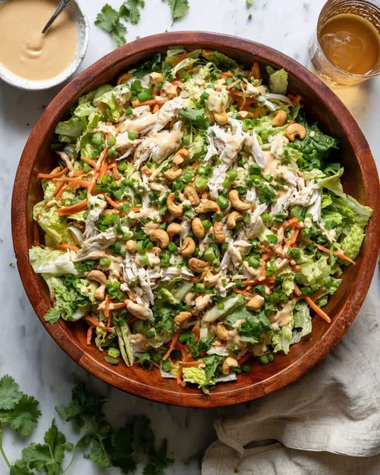 Chicken Cashew Crunch Salad with Sesame-Teriyaki Dressing Recipe