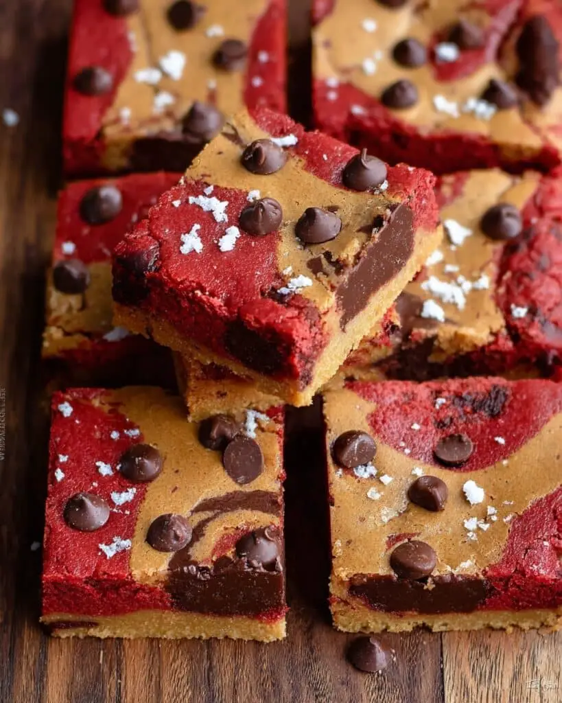 Red Velvet Brownie Cookie Bars Recipe