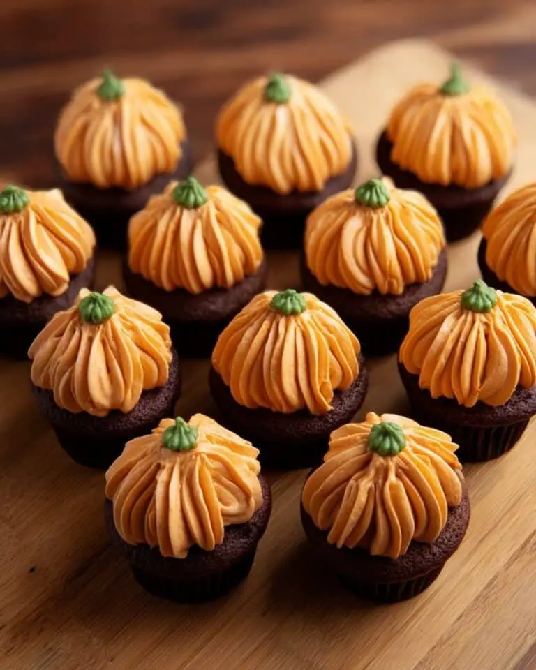 Pumpkin Chocolate Cupcakes with Pumpkin Cream Cheese Frosting Recipe