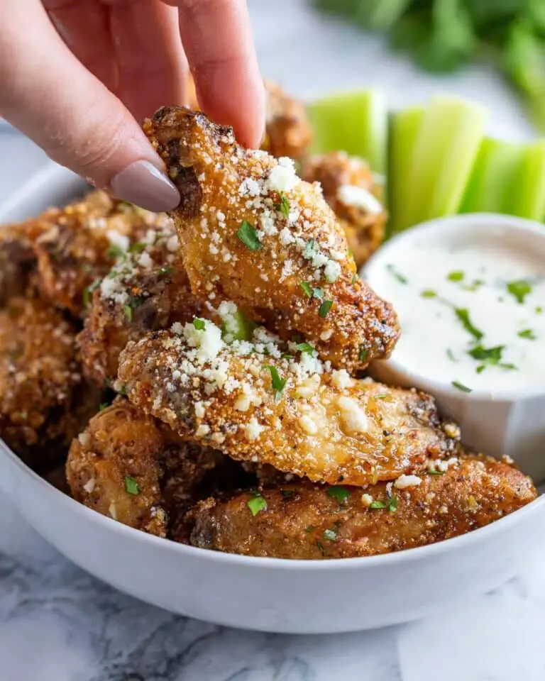 Easy Garlic Parmesan Chicken Wings Recipe