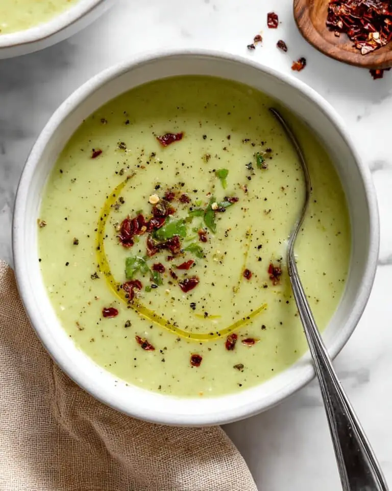 Creamy Vegan Zucchini Soup Recipe
