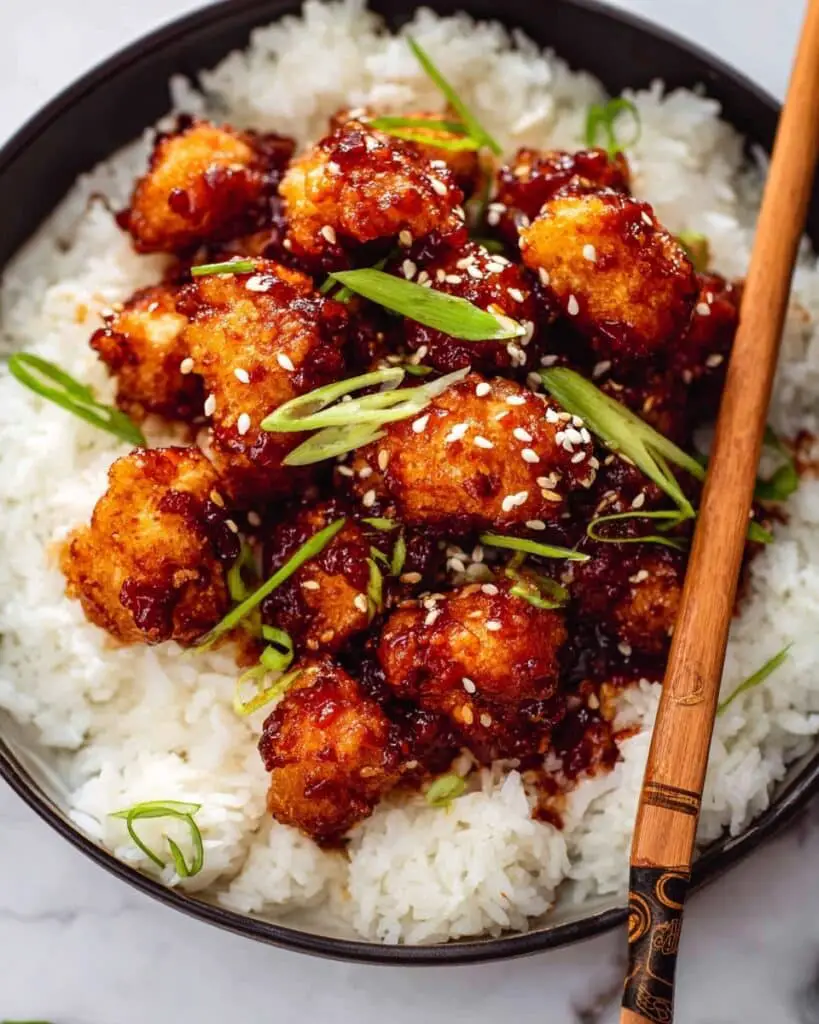 Air-Fried Korean Cauliflower with Sticky Gochujang Sauce Recipe