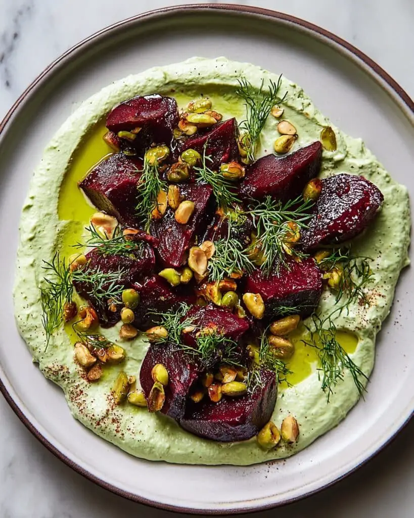 Roasted Beets with Dill Cream Recipe