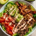 Fully Loaded Burger Bowl with Special Sauce Recipe