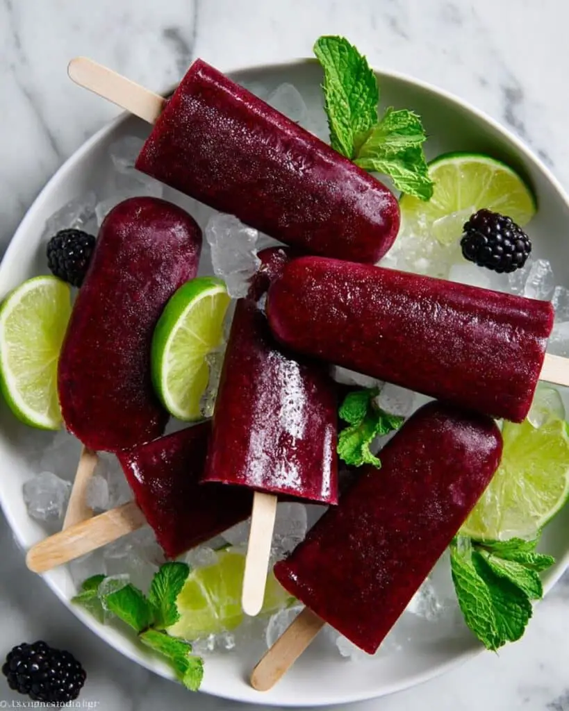 Blackberry Mojito Popsicles Recipe