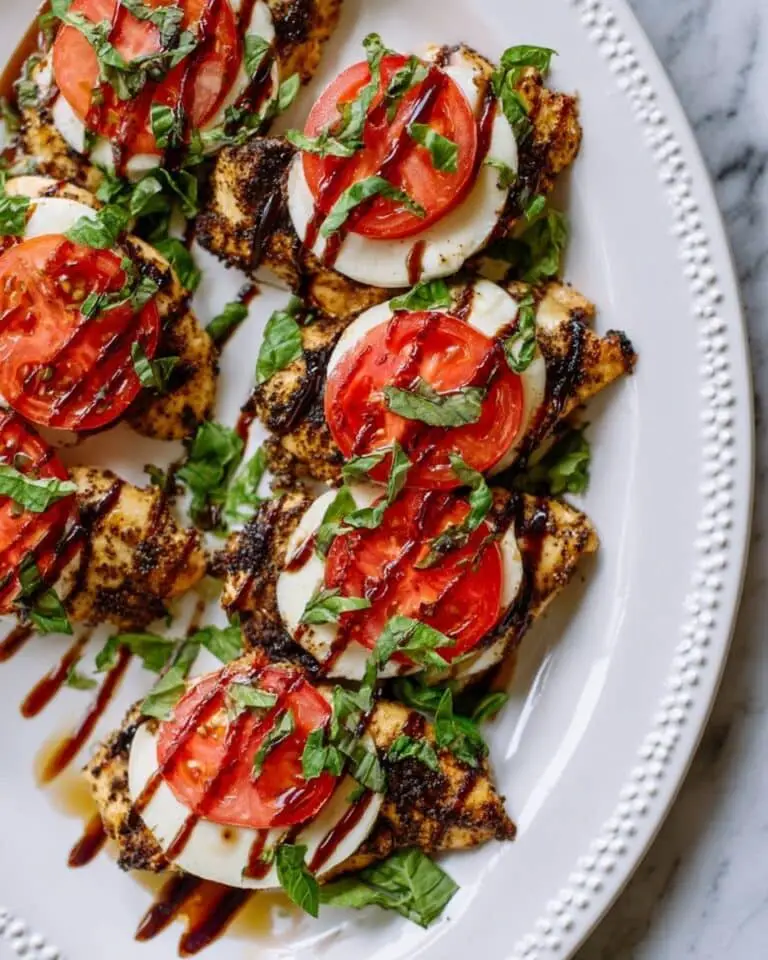 Caprese Grilled Chicken with Balsamic Glaze Recipe