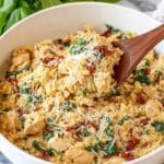 Slow Cooker Creamy Tuscan Chicken Orzo Recipe