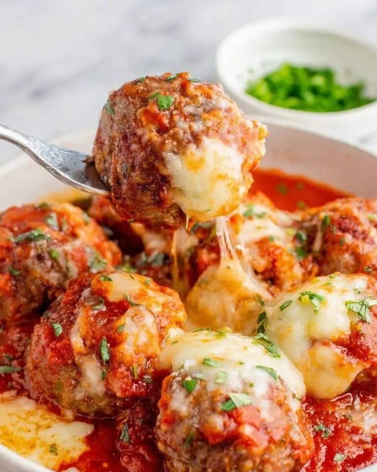 Cheesy Meatball Casserole Recipe
