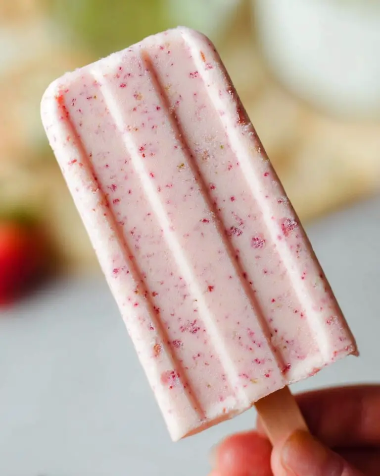 Strawberry Yogurt Popsicles Recipe