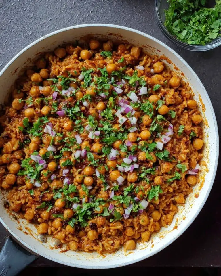 Cajun Orzo with Chickpeas in One Pot Recipe