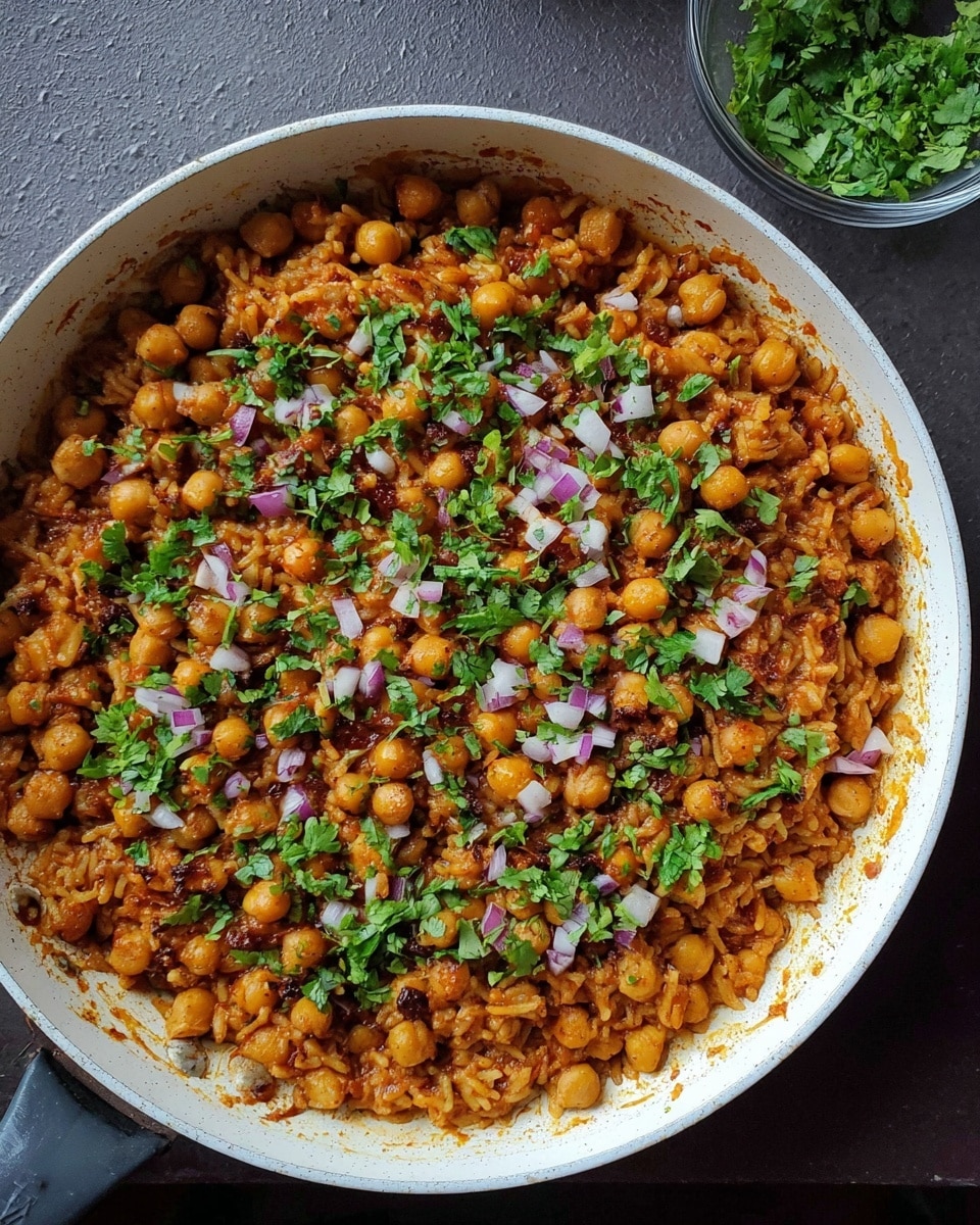 Cajun Orzo with Chickpeas in One Pot Recipe