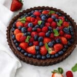 No-Bake Chocolate Berry Tart (Gluten Free & Vegan!) Recipe