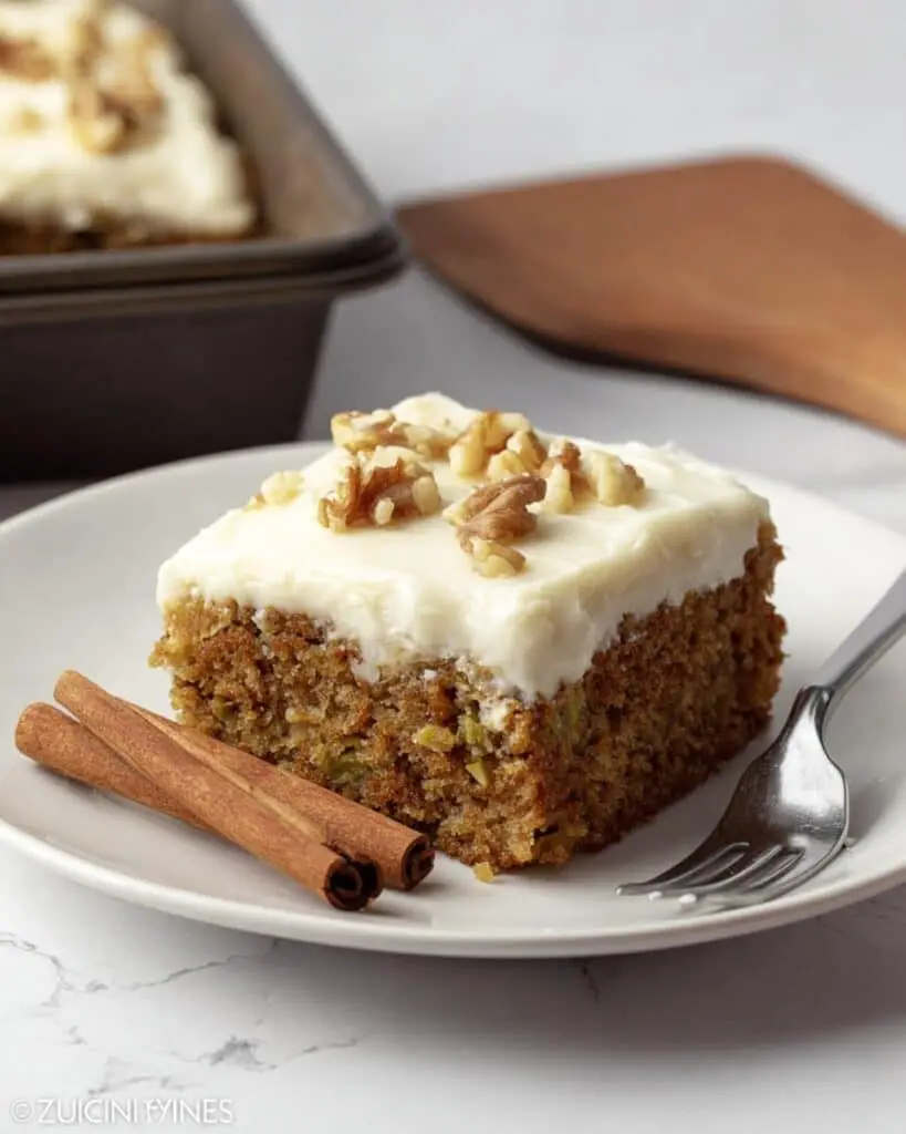 Zucchini Spice Cake With Cream Cheese Frosting Recipe