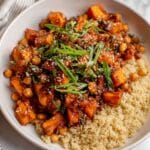 Gochujang Potatoes and Chickpeas Over Quinoa Recipe