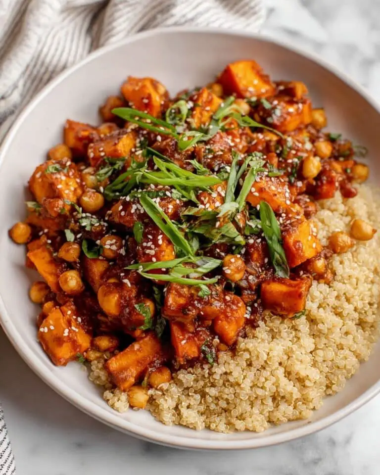 Gochujang Potatoes and Chickpeas Over Quinoa Recipe