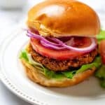 Simple Chickpea Cauliflower Burger – Vegan Recipe