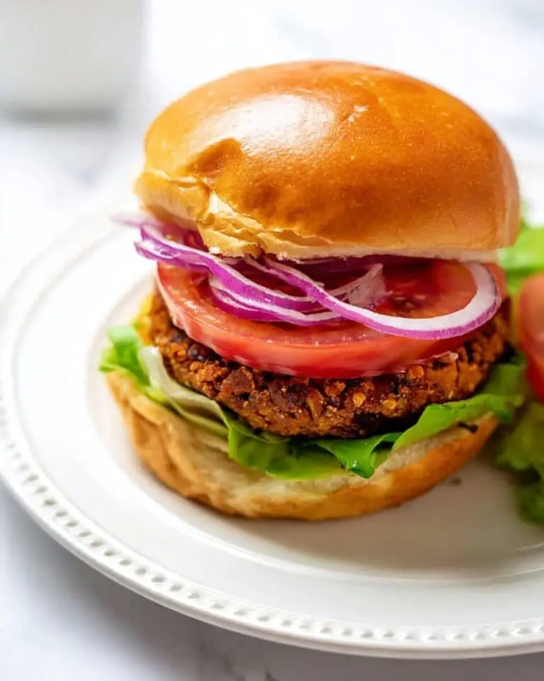 Simple Chickpea Cauliflower Burger – Vegan Recipe