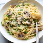 One Pot Zucchini Mushroom Pasta Recipe