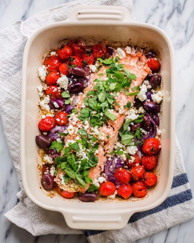 Baked Feta Salmon Recipe