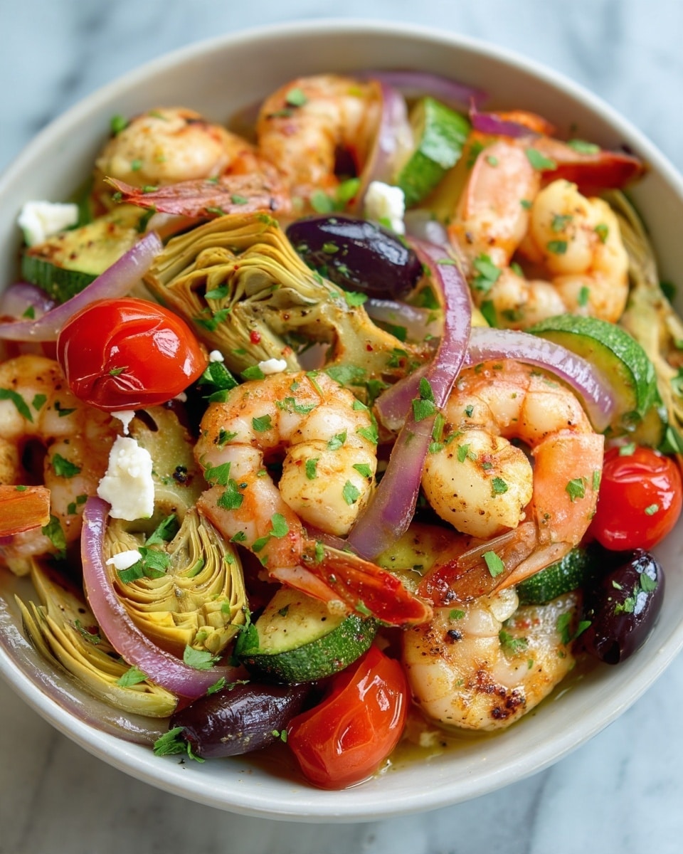 Mediterranean Sheet Pan Shrimp Recipe