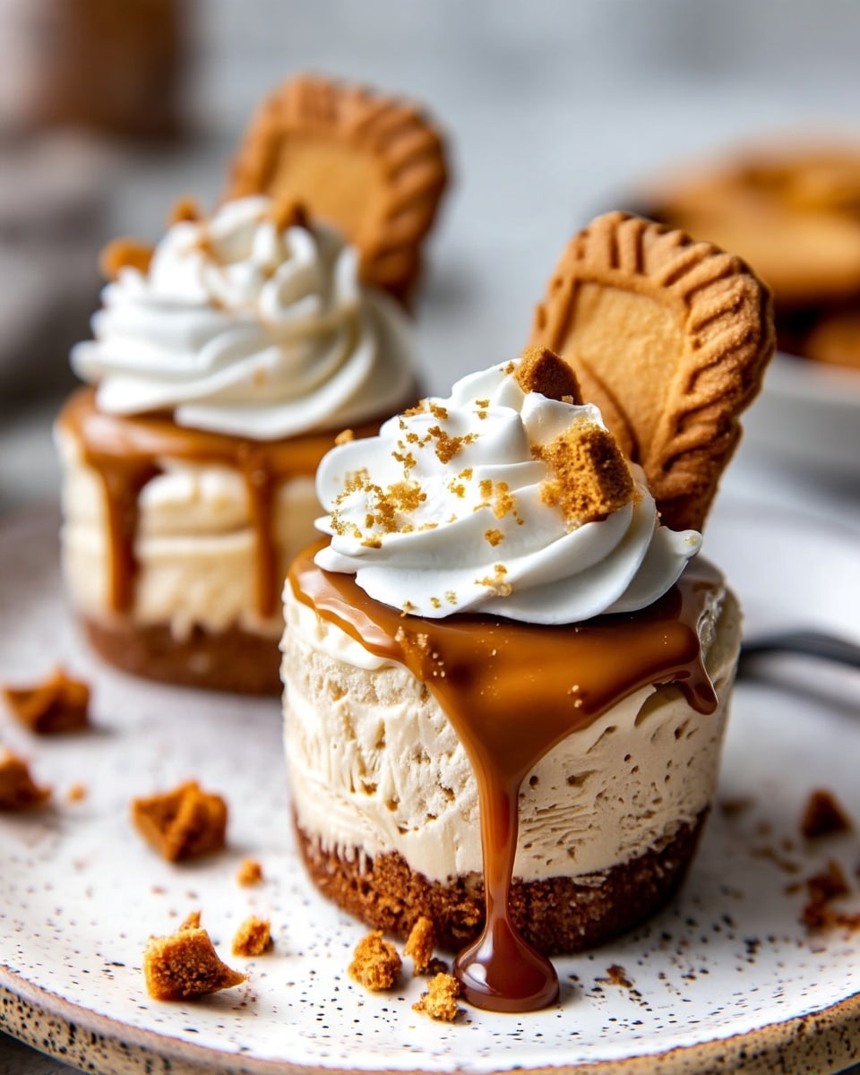 No Bake Mini Biscoff Cheesecakes Recipe
