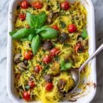 Tomato Feta Baked Spaghetti Squash Recipe