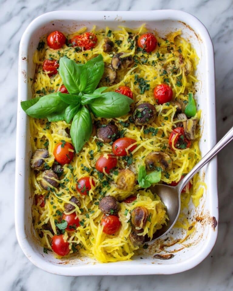 Tomato Feta Baked Spaghetti Squash Recipe