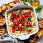 Baked Goat Cheese Bruschetta Dip Recipe