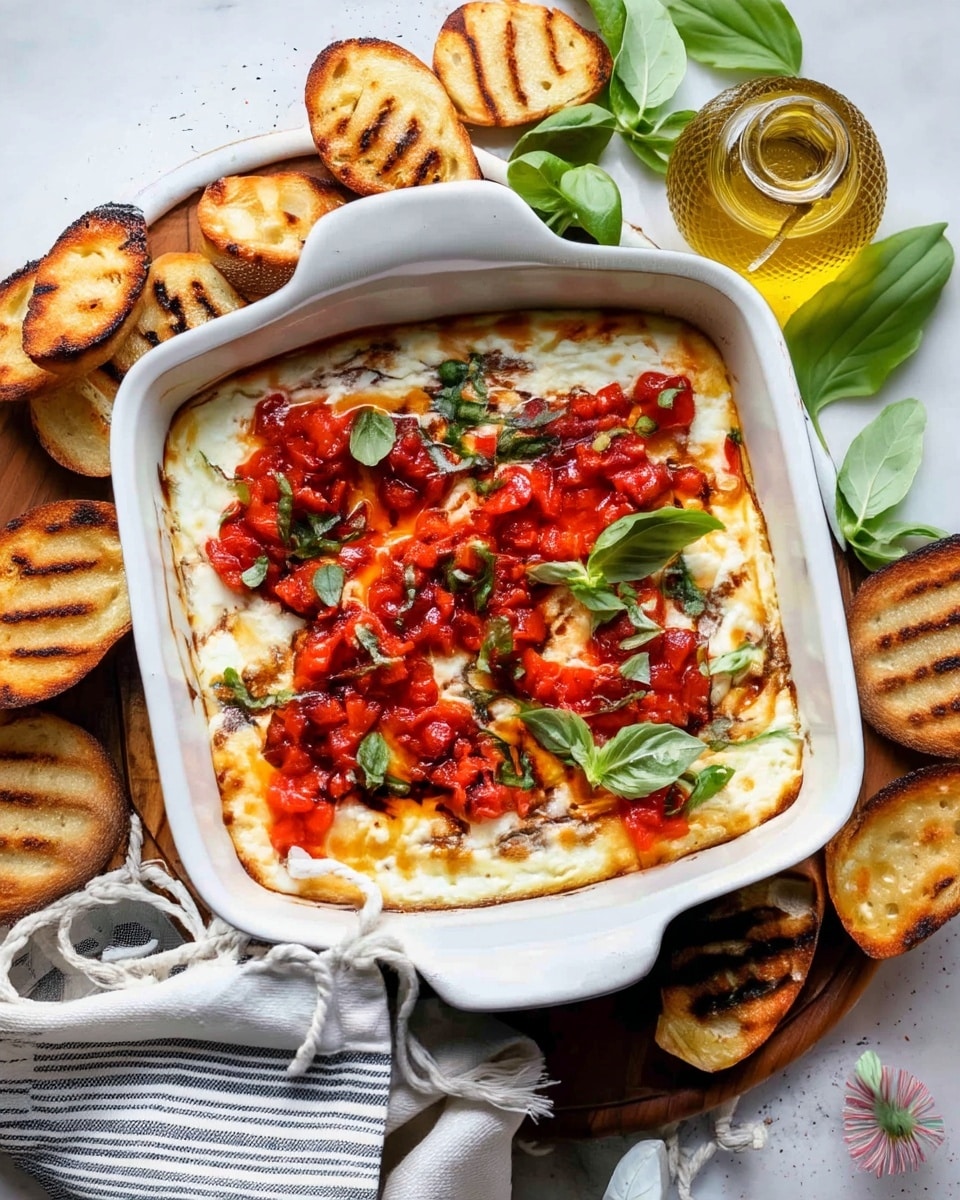 Baked Goat Cheese Bruschetta Dip Recipe