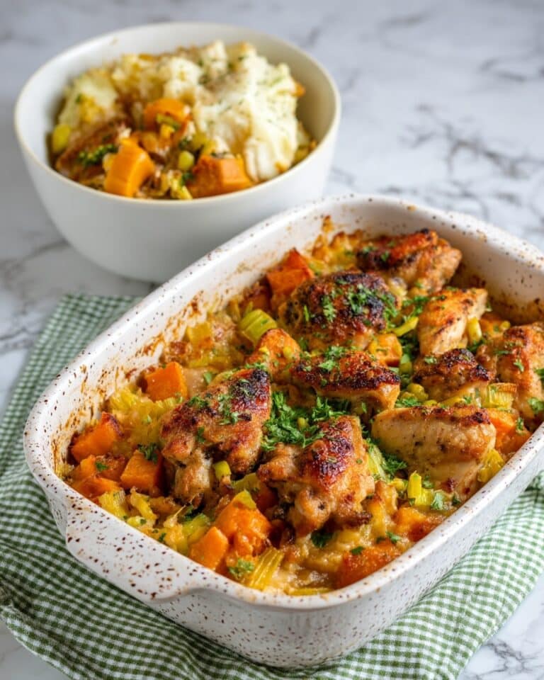 Chicken, Leek and Butternut Squash Bake Recipe