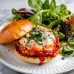 Italian Chicken Parmesan Burgers Recipe