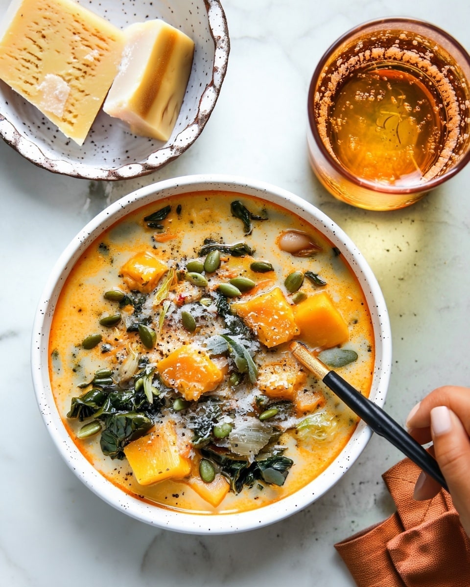 Butternut Squash, Kale, and White Bean Soup Recipe